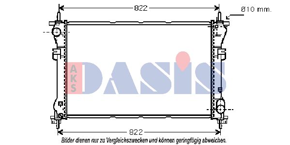 AKS DASIS Jäähdytin,moottorin jäähdytys 090000N